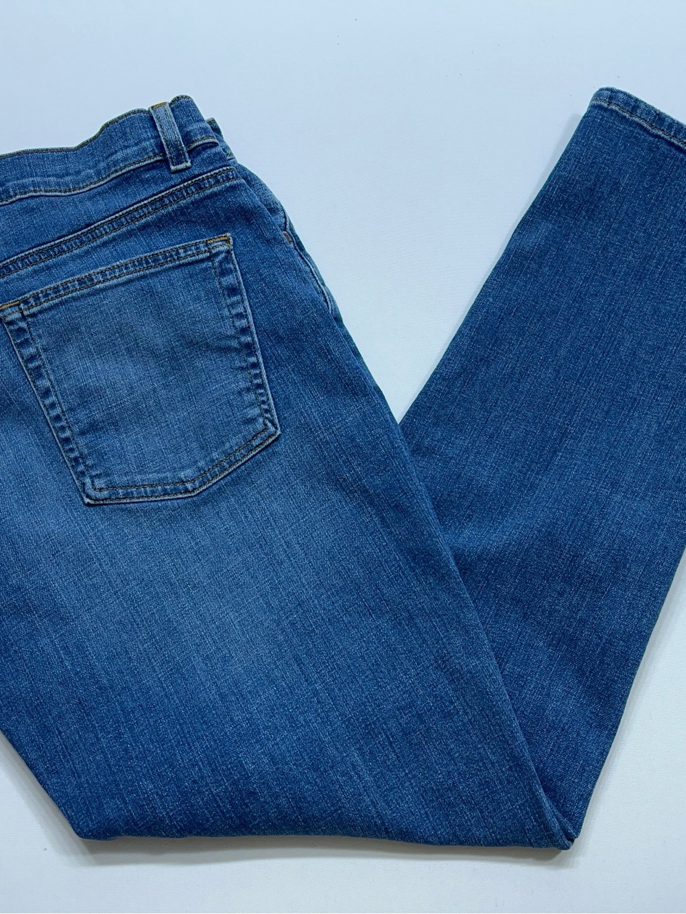 Eileen Fisher Organic Cotton Blue Jeans Womens Size 8 Stretch Denim 32x29 USA - Picture 14 of 14